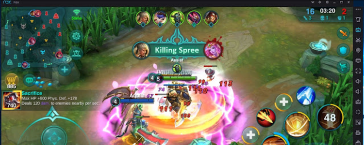 Mobile Legend gameplay screen